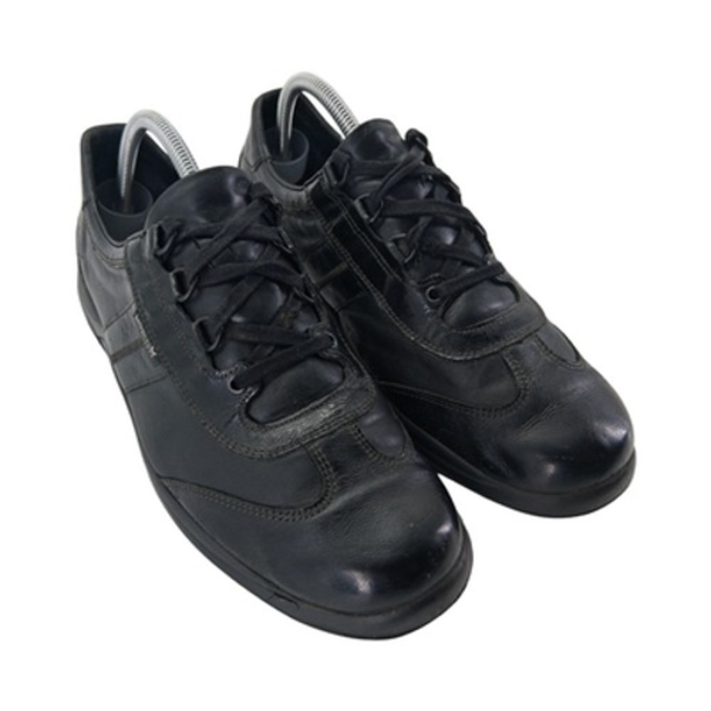 Mephisto Shoes Womens Size 11 Black Leather WaveWalk Walking Sneakers Comfort - Picture 2 of 10